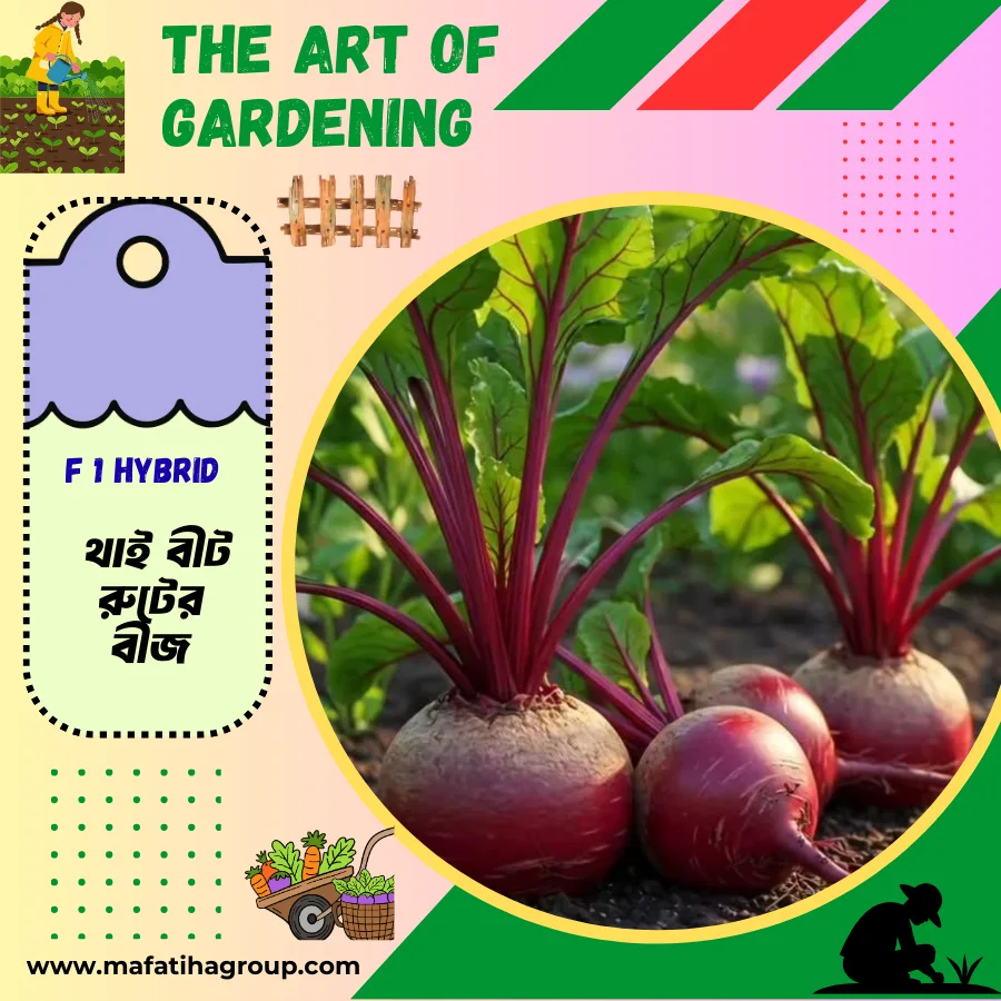 থাই F1 হাইব্রিড জাতের সুপারফুড বীটরুট বীজ এর ইন্টেক প্যাকেট